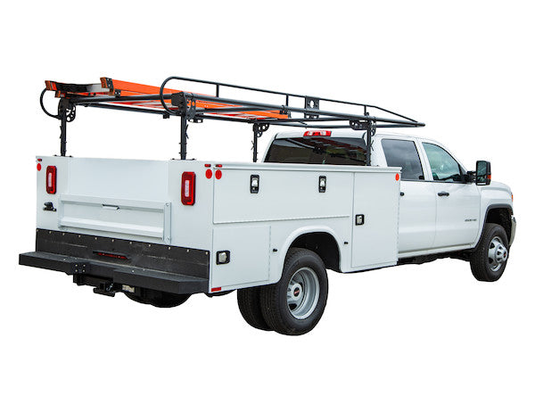 13-1/2 Foot Black Service Body Ladder Rack