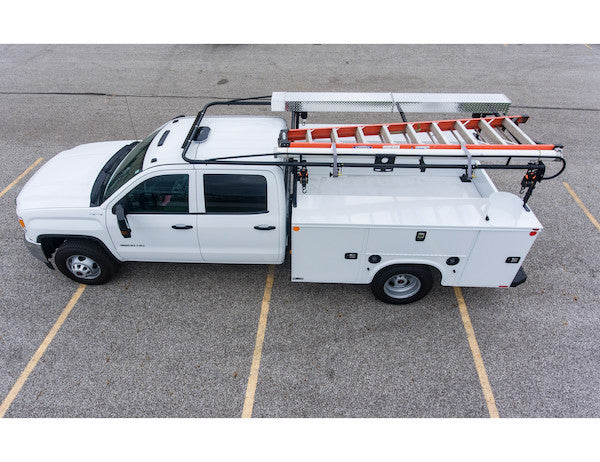 15-1/2 Foot Black Service Body Ladder Rack