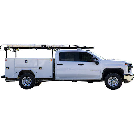 15-1/2 Foot Black Service Body Ladder Rack