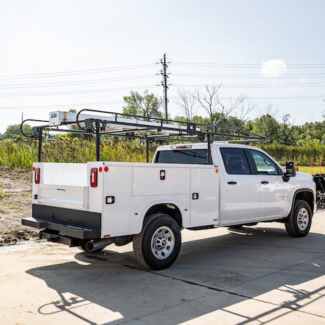 15-1/2 Foot Black Service Body Ladder Rack
