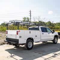 15-1/2 Foot Black Service Body Ladder Rack