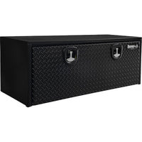 18x18x48 Inch Gloss Black Steel Underbody Truck Box With Aluminum Door