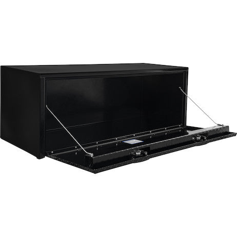 18x18x48 Inch Gloss Black Steel Underbody Truck Box With Aluminum Door