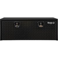 18x18x48 Inch Gloss Black Steel Underbody Truck Box With Aluminum Door