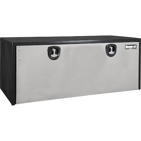 60 X 18 X 18 Toolbox Black with Stainless Steel Door