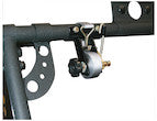 1-1/2 Inch x 7 Foot Steel Ladder Rack Ratchet Tie Down Tube Mount with Double J Hooks