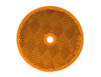 3.1875 Inch Amber Round DOT Bolt-On Reflectors