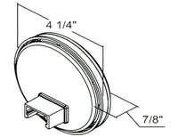 4 Inch Amber Round Recessed Strobe