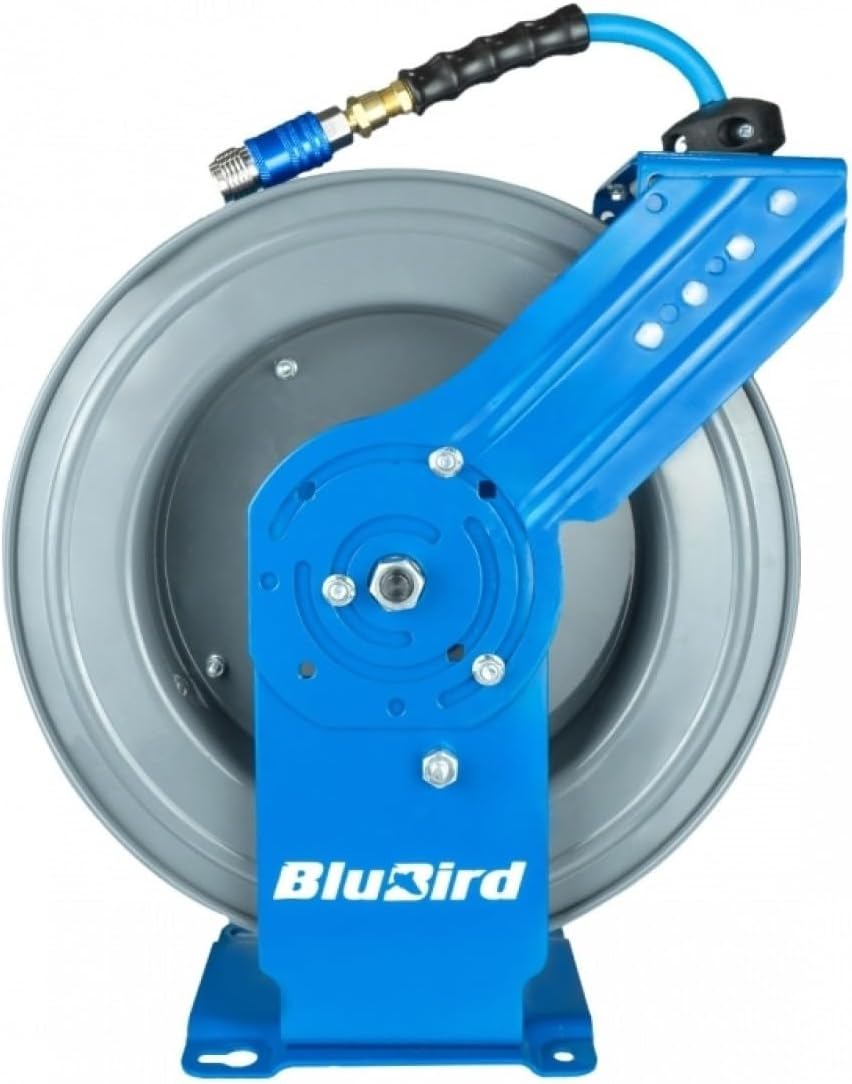 BluBird Dual Arm Retractable Air Hose Reel