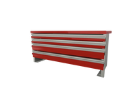 Reading Storage Drawer Unit 45.5"W x 20.813"H x 18"D - 510205