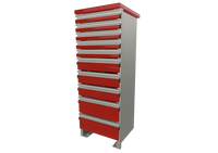 Reading Storage Drawer Unit 18"W x 48.813"H x 18"D - 510208