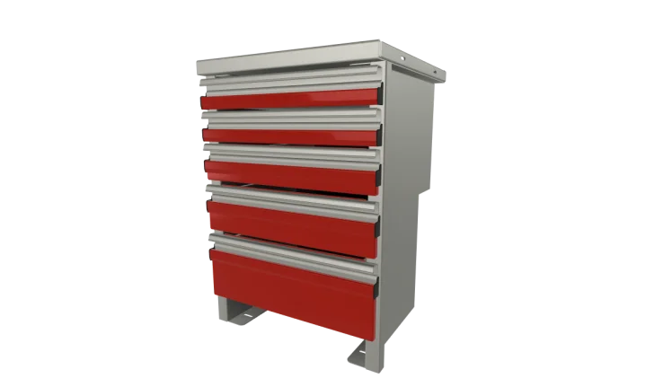 Reading Storage Drawer Unit 18.5"W x 26.32"H x 18.5"D - 510169