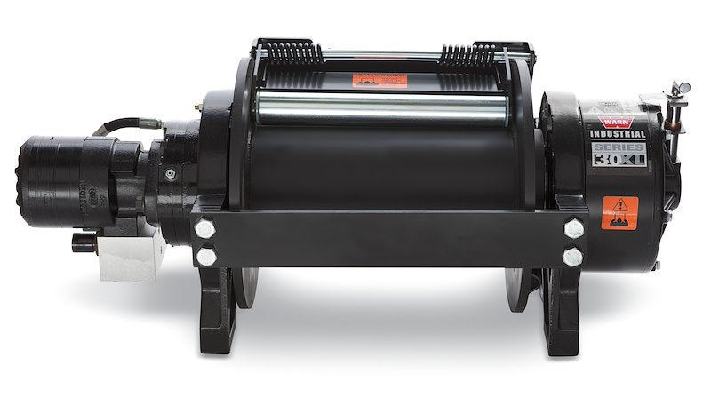 WARN 30XL-LP Hydraulic Industrial Winch 30,000 lb Long Drum