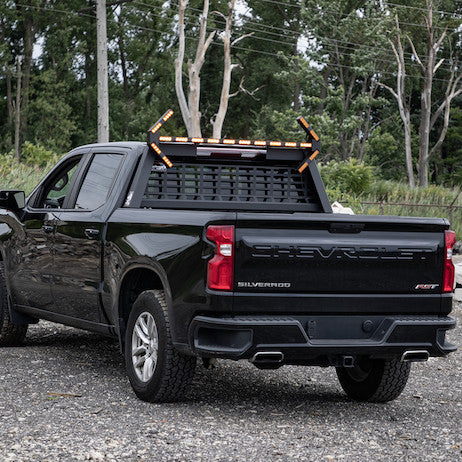 Buyers GuardDogg Matte Black Heavy-Duty Steel Pickup Truck Headache Rack with Mounting Brackets