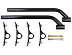 Black Powder Coated Poly Fender Mounting Kit - One per fender required
