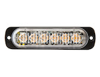 Thin 4.5 Inch Amber Horizontal LED Strobe Light