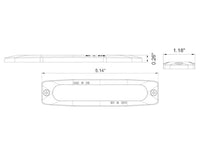 Ultra Thin 5 Inch Amber/Clear LED Strobe Light
