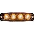 Ultra Thin 4.5 Inch Amber LED Strobe Light