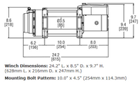 WARN 16.5ti-S 12V Electric Recovery Winch 16,500 lb