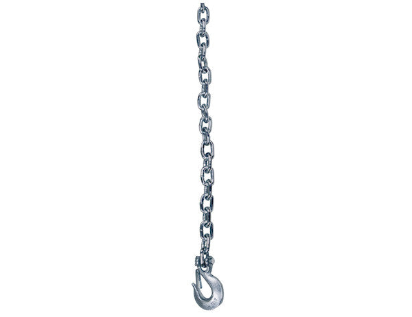 3/8x35 Inch Class 4 Trailer Safety Chain With 1-Clevis Style Slip Hook-43 Proof