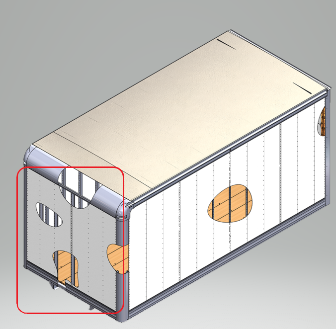 78"x84" Front Panel, FRP