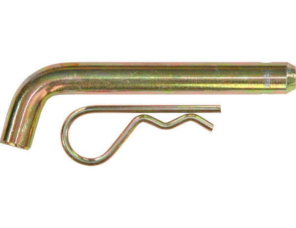 5/8 x 3.8 Inch Yellow Zinc Heavy-Duty Hitch Pin with Cotter - Fits 2-1/2 Inch Receivers