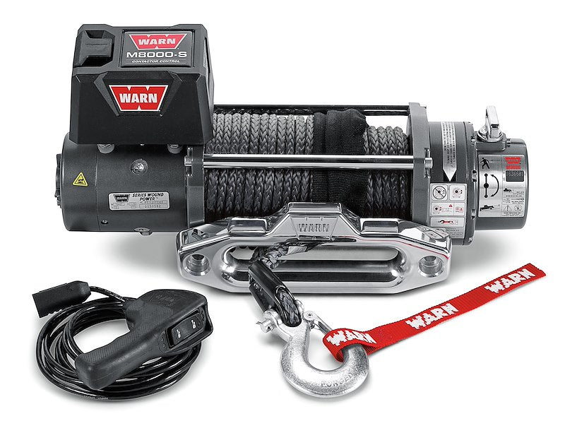 WARN M8000 12V Electric Recovery Winch 8,000 lb