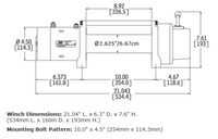 WARN M8000 12V Electric Recovery Winch 8,000 lb