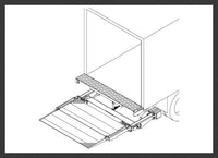 Thieman LRST 40EST 4,000 lb Level Ride Stowaway Liftgate 80" x 60" Aluminum Wedge Platform