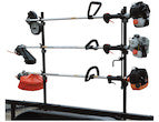 3-Position Snap-In Lockable Trimmer Rack for Open Landscape Trailers