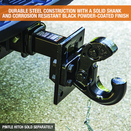 2 Inch Pintle Hitch Mounting Plate - 3 Position, 9 Inch Shank