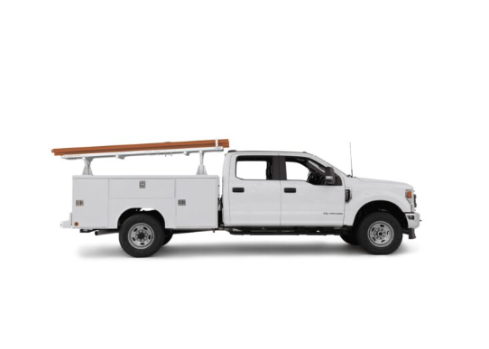 Locking Ladder Rack, Straight – Open Service Body, 9, 10 & 11 ft