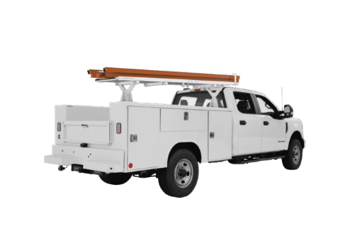 Locking Ladder Rack, Straight – Open Service Body, 9, 10 & 11 ft