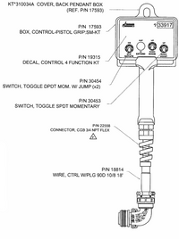 Liftmoore 33917 3200REL 10-Pin Pendant Control – 18' Cord