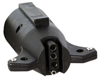 7-Way Flat to 4-Flat Plastic Trailer Connector Adapter