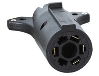 7-Way Flat to 4-Flat Plastic Trailer Connector Adapter