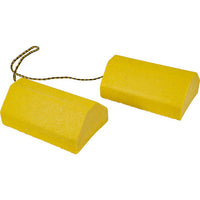 Composite Wheel Chock Set 9.5x6x4 Inch with 32.75 Inch Rope