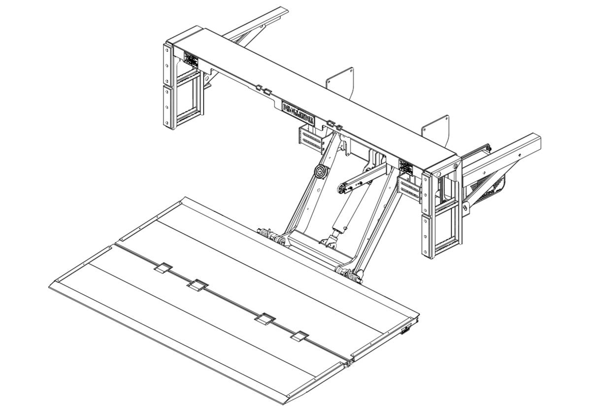 Dhollandia DH-RPM-25 50 X 85 Aluminum Platform Liftgate for 96W