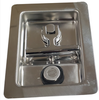 READING STAINLESS STEEL STUDDED T HANDLE LOCK - 14541332