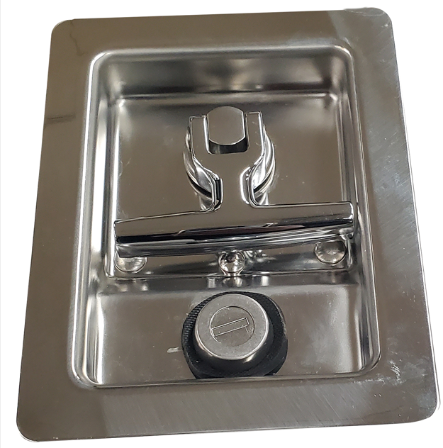 READING STAINLESS STEEL STUDDED T HANDLE LOCK - 14541332