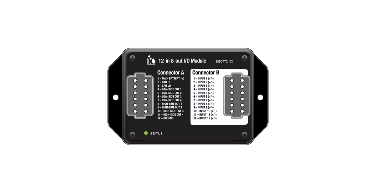 Innovative Controls 3050772 12-Input / 8-Output J1939 I/O Module