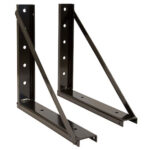 18x18 Inch Welded Black Formed Steel Mounting Brackets