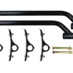 Black Powder Coated Poly Fender Mounting Kit -  One per fender required