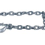 3/8x35 Inch Class 4 Trailer Safety Chain With 1-Clevis Style Slip Hook-43 Proof