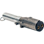 2-Way Die-Cast Zinc Trailer Connector -Truck Side - Horizontal Pin Arrangement