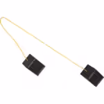 Mini Rubber Wheel Chock Set 3x5x2.25 Inch with 3 Foot Rope