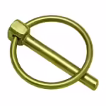 Yellow Zinc Plated Lynch Pin - 3/16 Diameter x 1-3/8 Inch Long with Ring