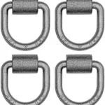 5/8 Inch Forged D-Ring With Weld-On Mounting Bracket, Packaged
