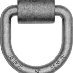 Domestically Forged 5/8 Inch Forged D-Ring With Weld-On Mounting Bracket