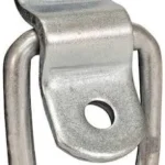 1/4 Inch Rope Ring With 2-Hole Mounting Bracket Zinc Plated